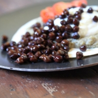 TORTILLAS CON CREMA DI CARCIOFI E CECI NERI