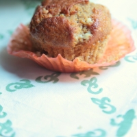 BANANA MUFFINS AL CIOCCOLATO BIANCO