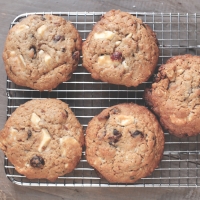 <span class="corsivo"> The Perfect Bite </span> : :  CRANBERRY OAT WHITE CHOCOLATE COOKIES