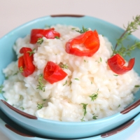 RISOTTO CON CHEVRE E TIMO FRESCO