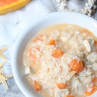 RISOTTO ESOTICO CON PESCE SPADA E PAPAYA